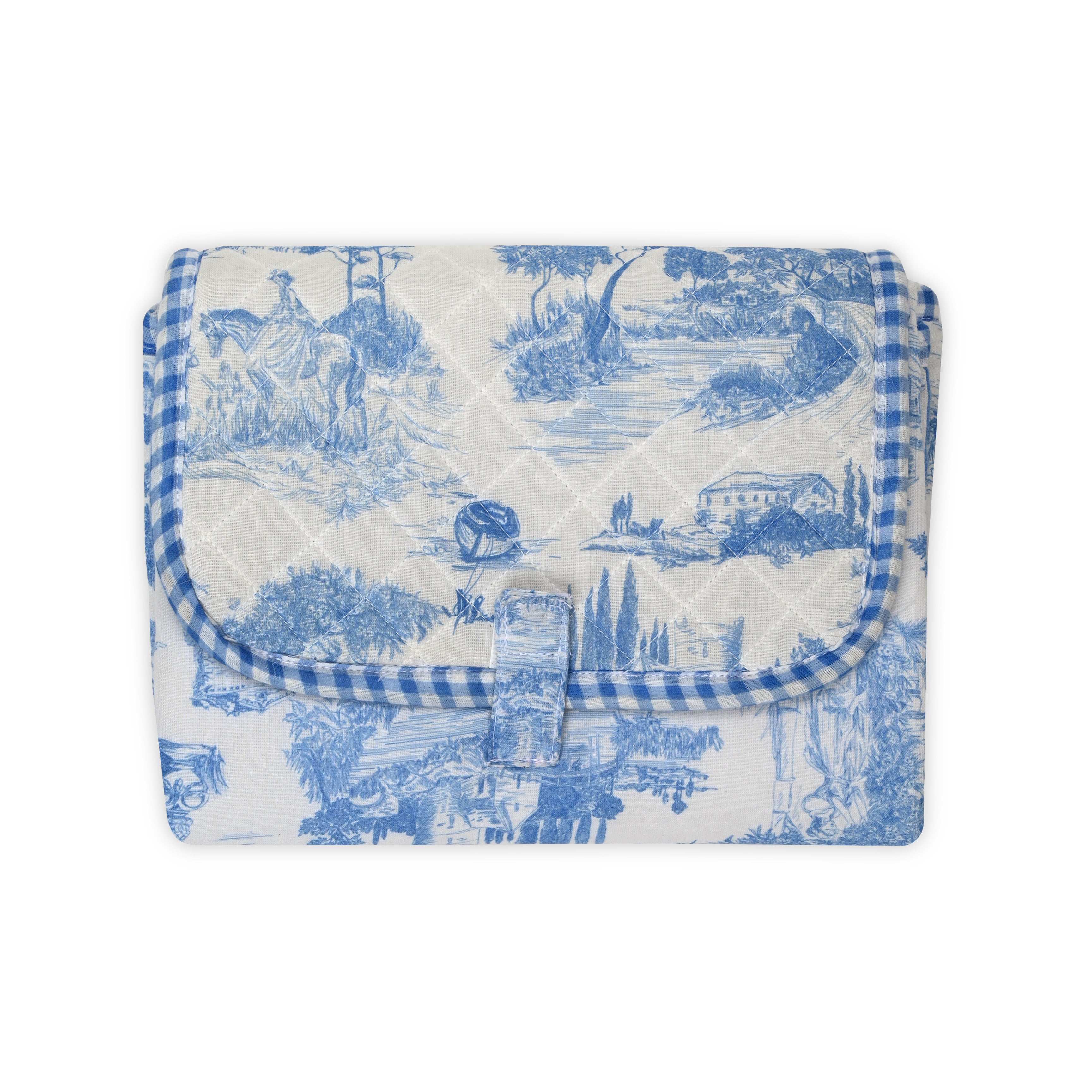 Blue Toile Changing Mat