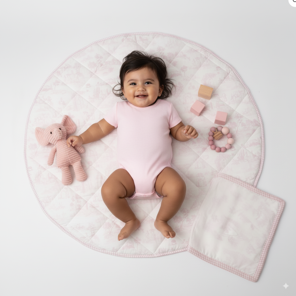 Pink Toile Playmat