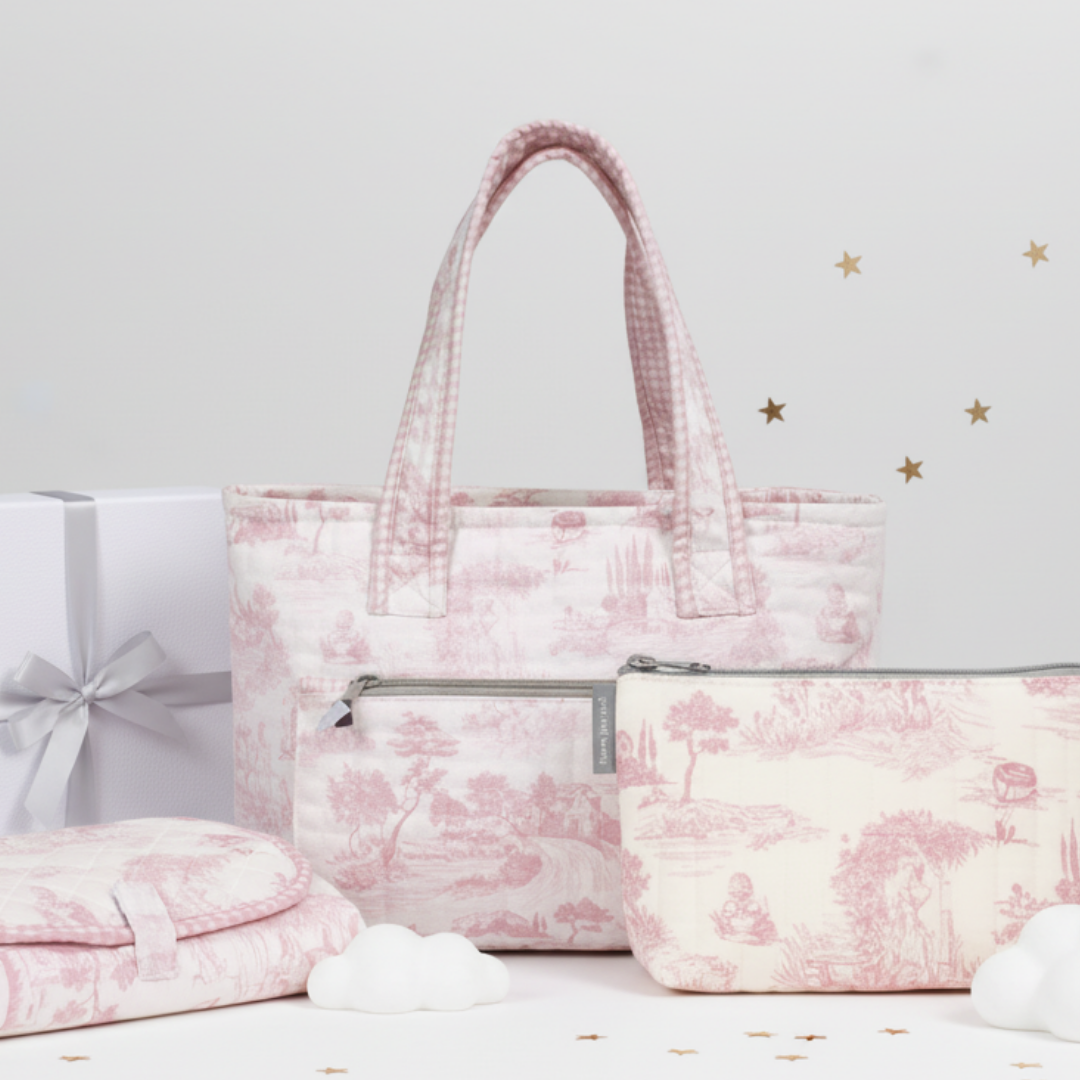 Pink Toile On-the-Go Mom Kit