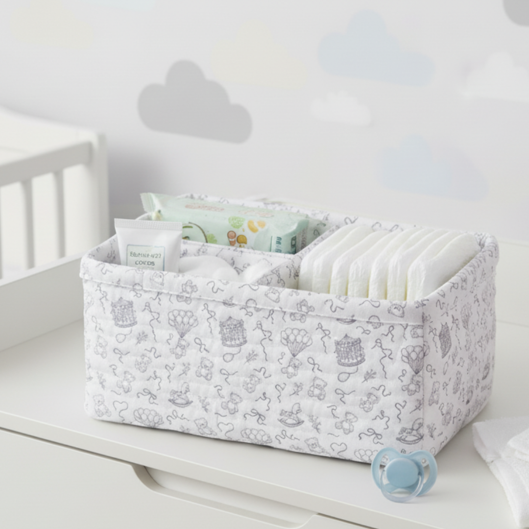 Neutral Heirloom Diaper Caddy