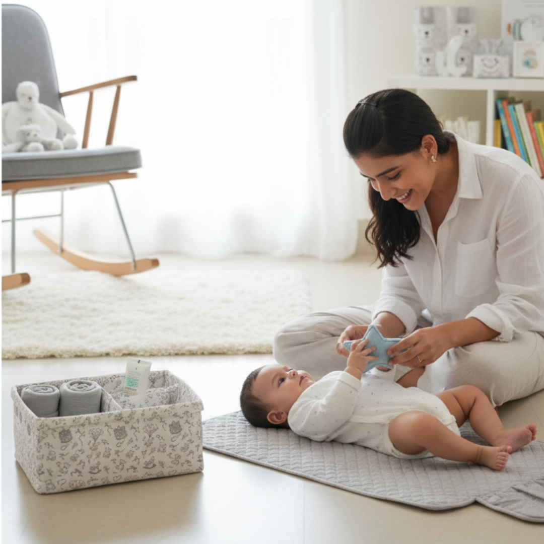 Neutral Heirloom Changing Mat