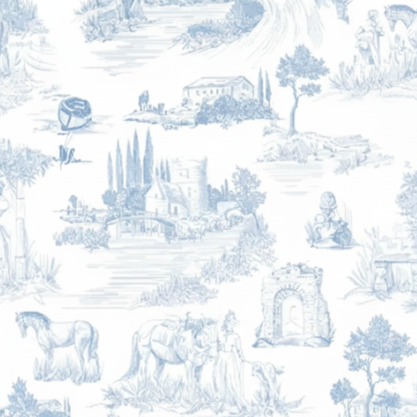 Toile Blue Nursery Collection