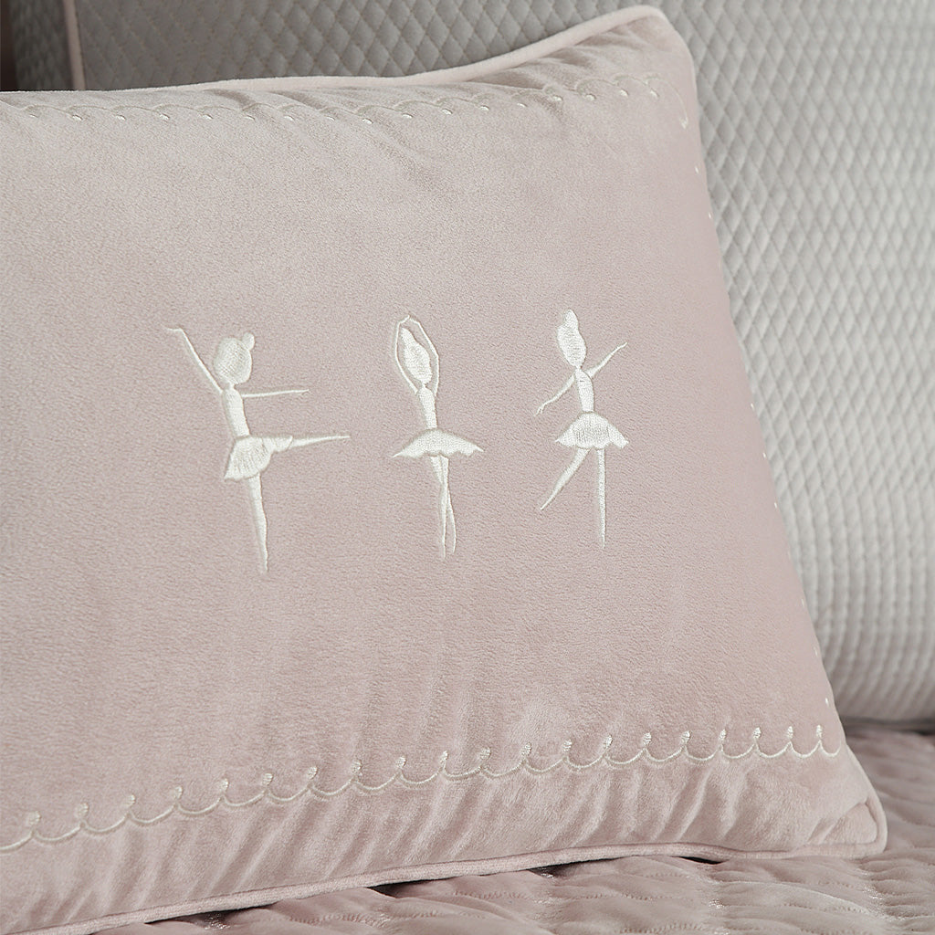 Pink Ballerina Lumbar Cushion Cover