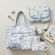 Blue Toile On-the-Go Mom Kit
