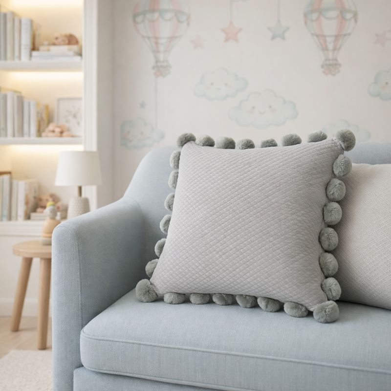 Grey Ashton Whimsical Cushion Cover