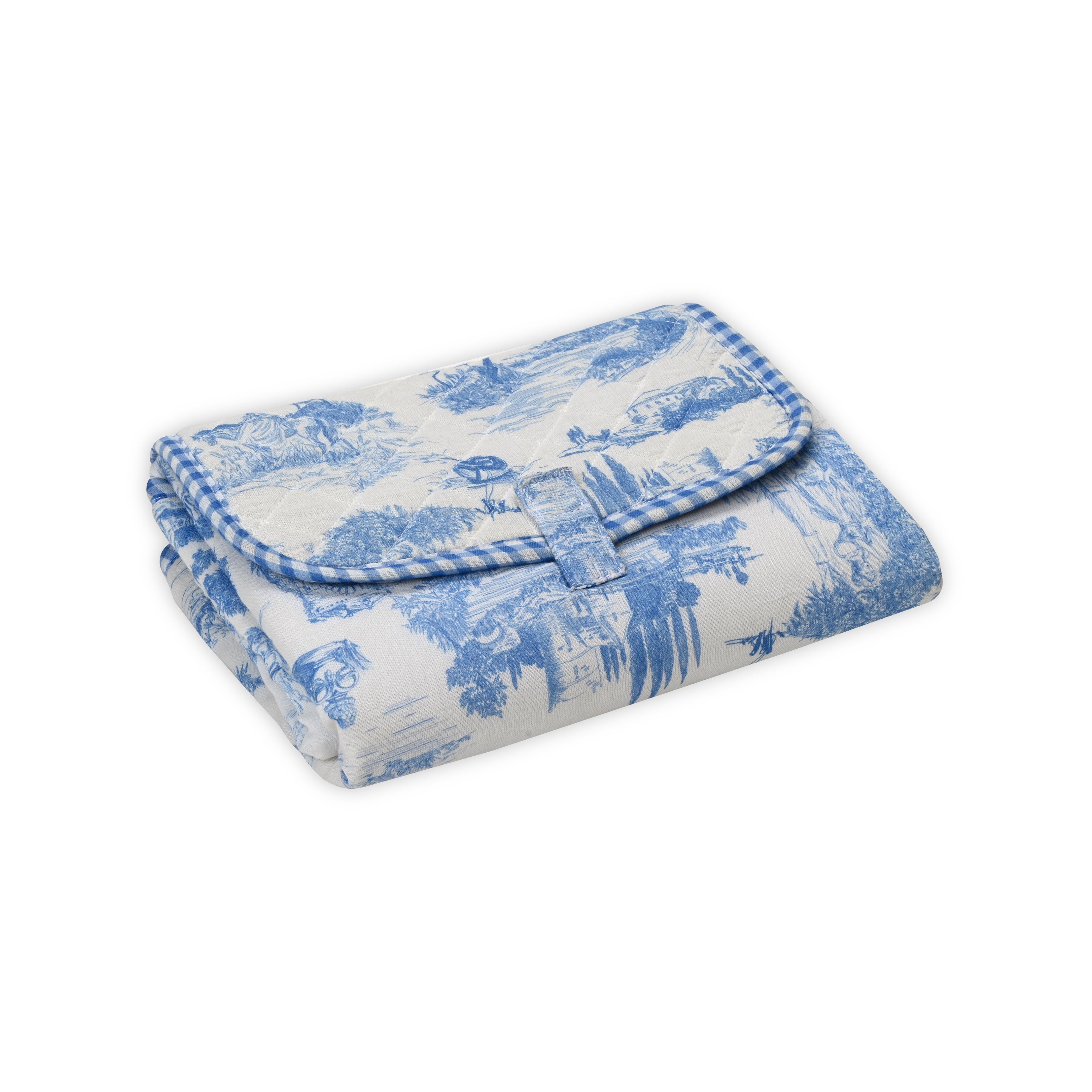 Blue Toile Changing Mat