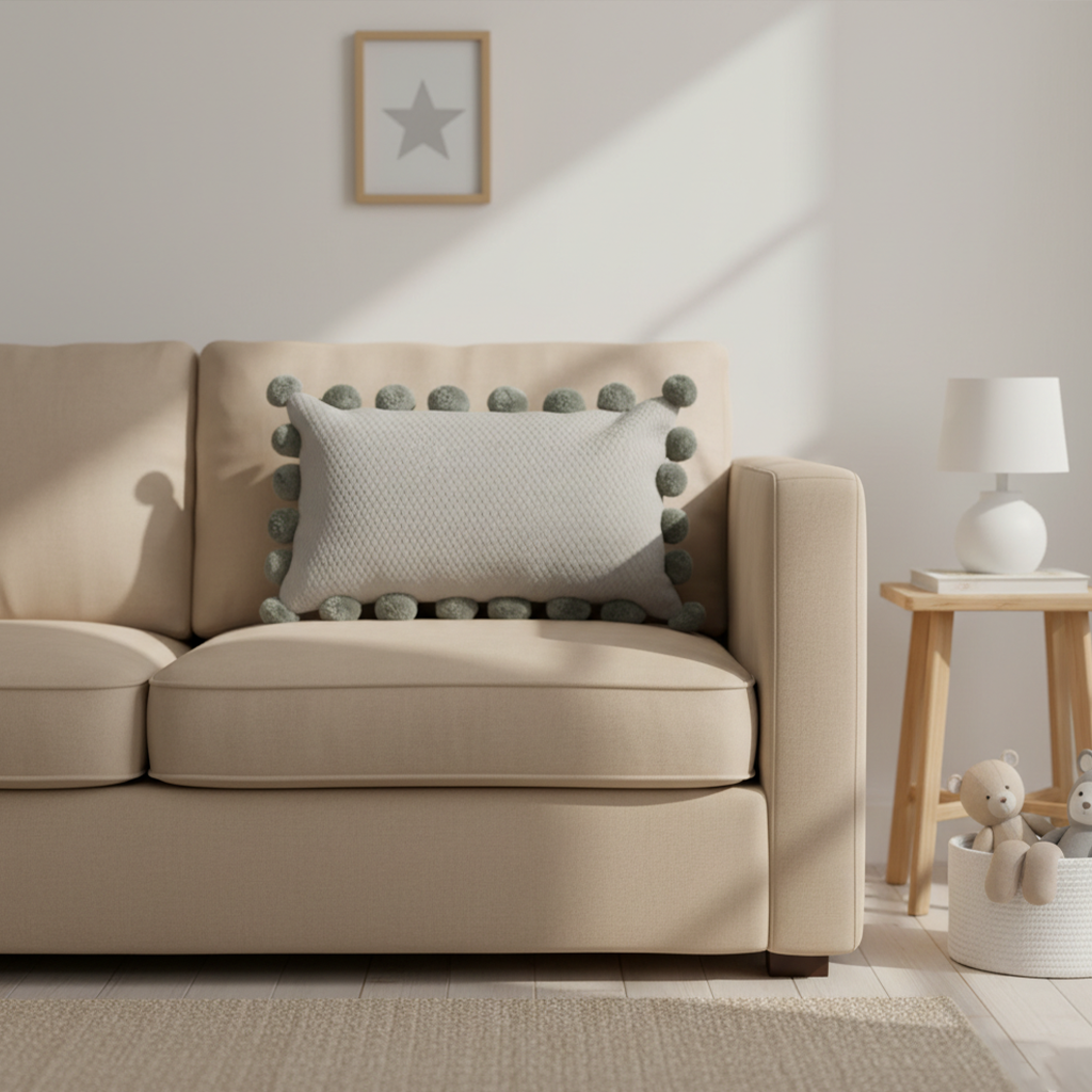 Grey Ashton Whimsical lumbar Cushion Cover