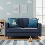 Sea Blue Cableknit Cushion Cover