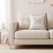 Pink Butterfly Cushion Cover