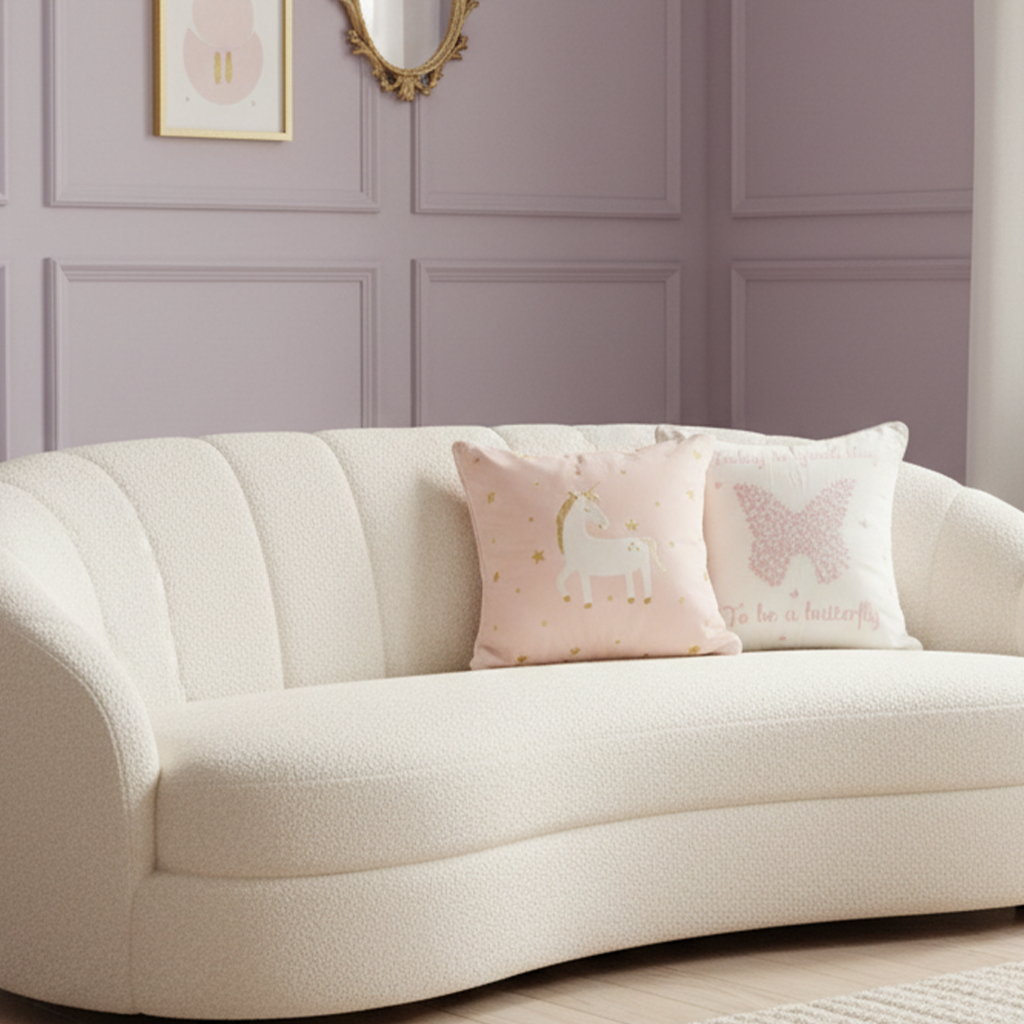 Pink Butterfly Cushion Cover