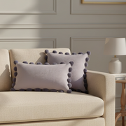 Lavender Ashton Whimsical lumbar Cushion Cover