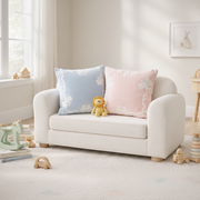 Blue Ribbon Cushion Cover in Velvet