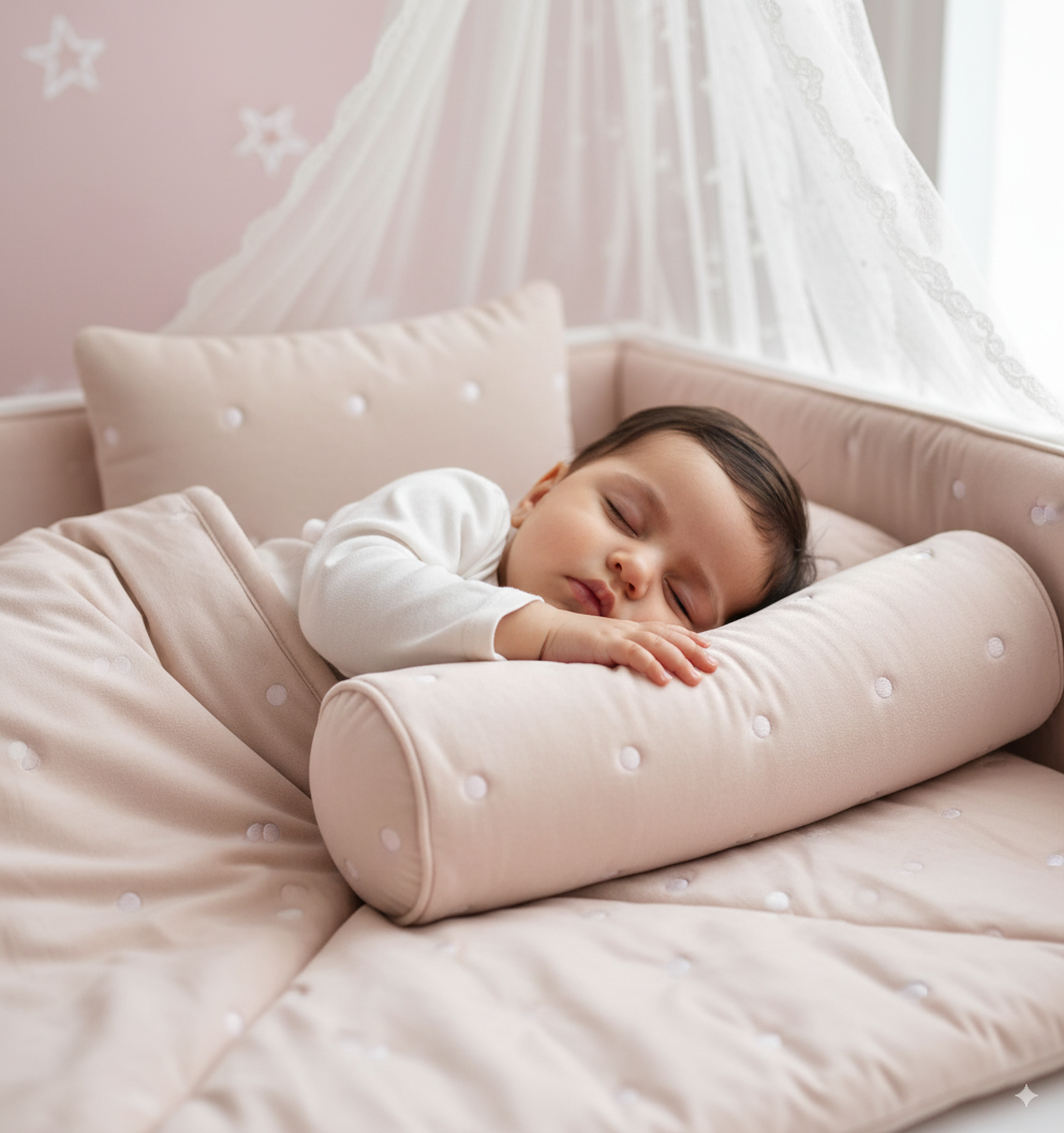 Pink Dot Dreams Crib Bedding Set