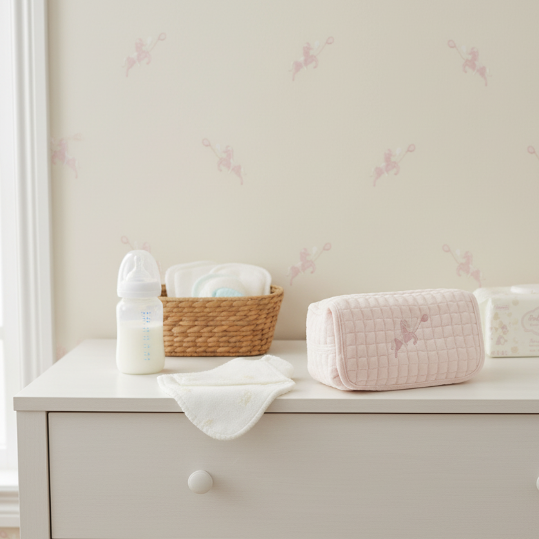 Pink Petite Luxe Baby Wipes Cover