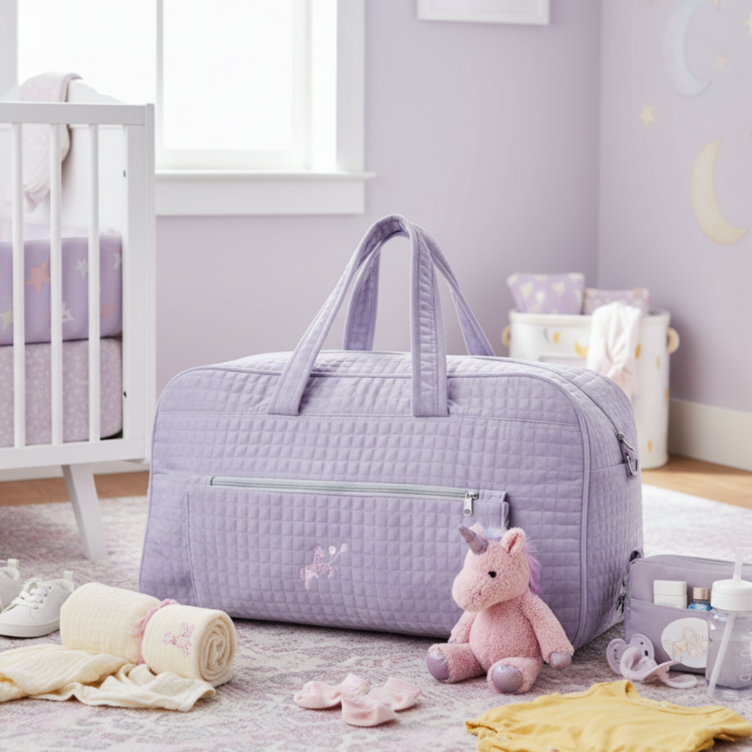 Lavender Petite Luxe Weekender Bag