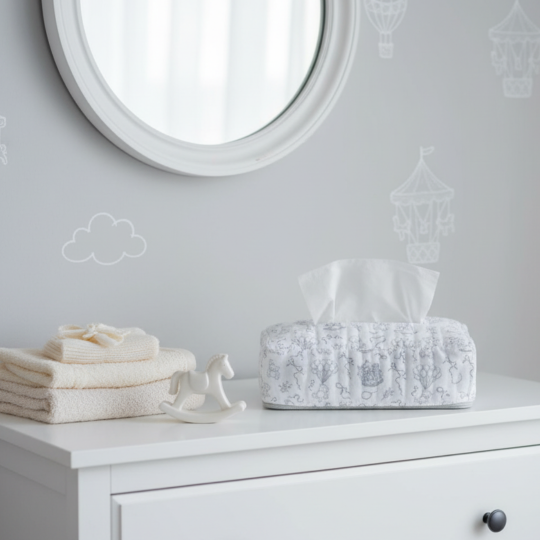 Neutral Heirloom Tissue Box Cover