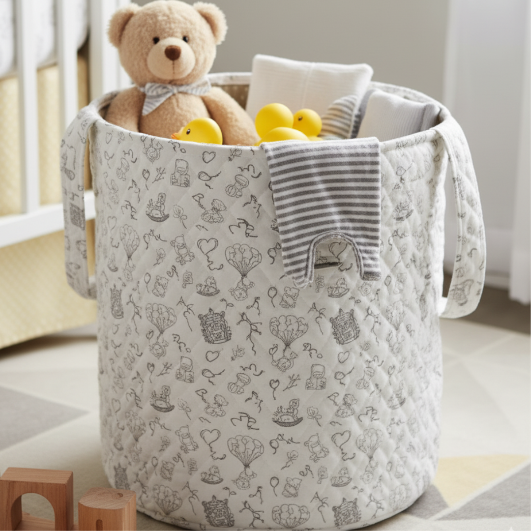 Neutral Heirloom Storage Basket
