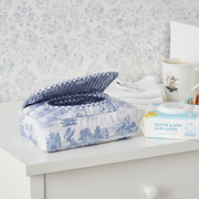 Blue Toile Baby Wipes Cover