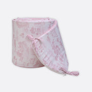 Pink Toile Crib Bumper