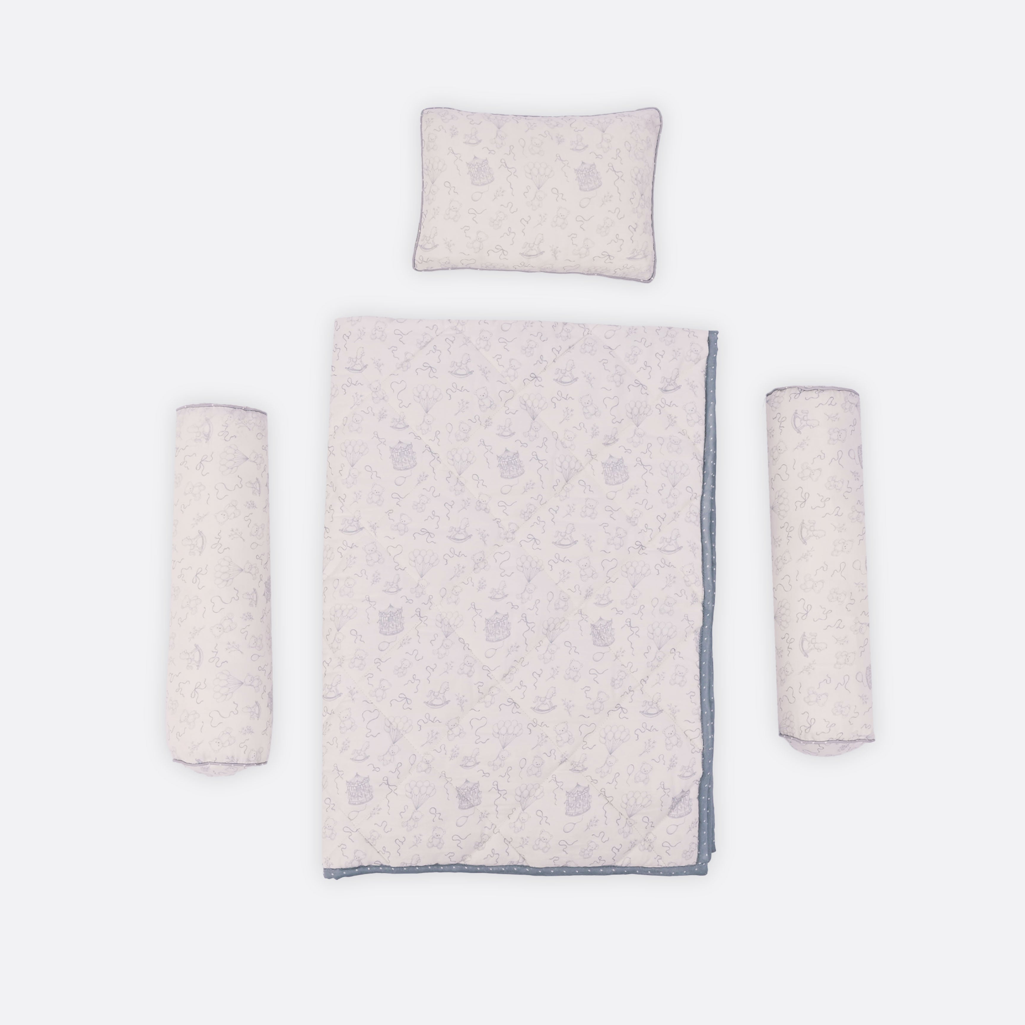 Neutral Heirloom Crib Bedding Set