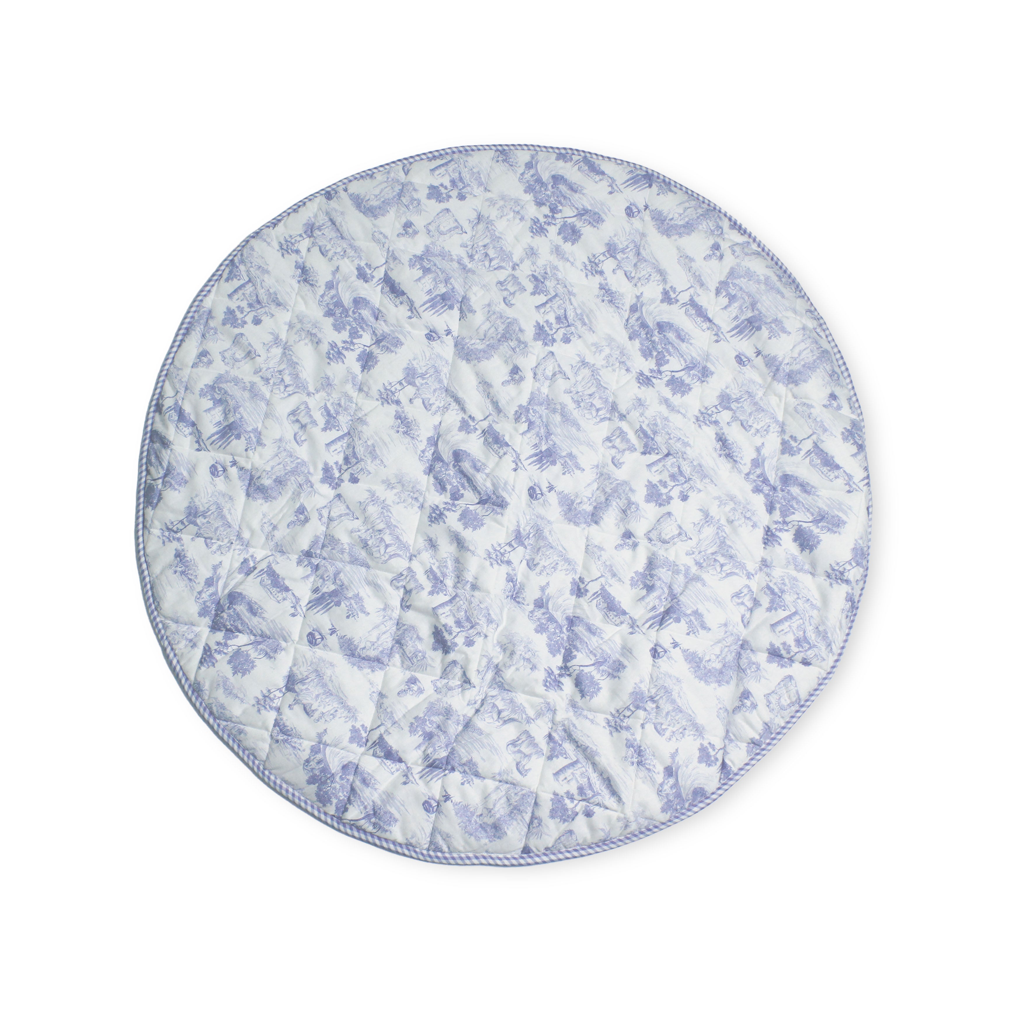 Blue Toile Playmat