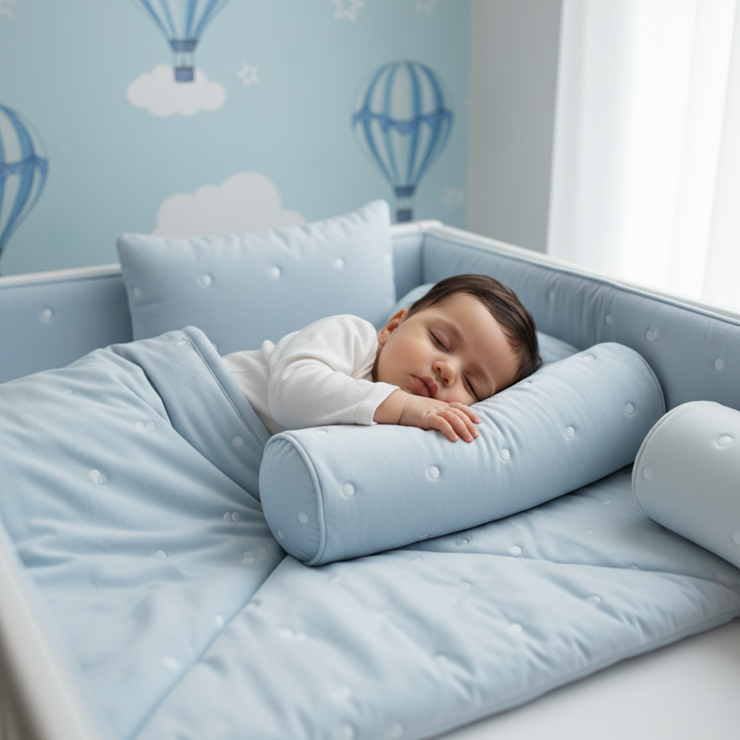 Blue Dot Dreams Crib Bedding Set