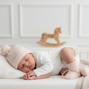 Pink Cashmere Luxe Hat and Booty Set