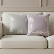 Lavender Ribbon Cushion Cover