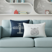 Grey Born To Roar Cushion Cover