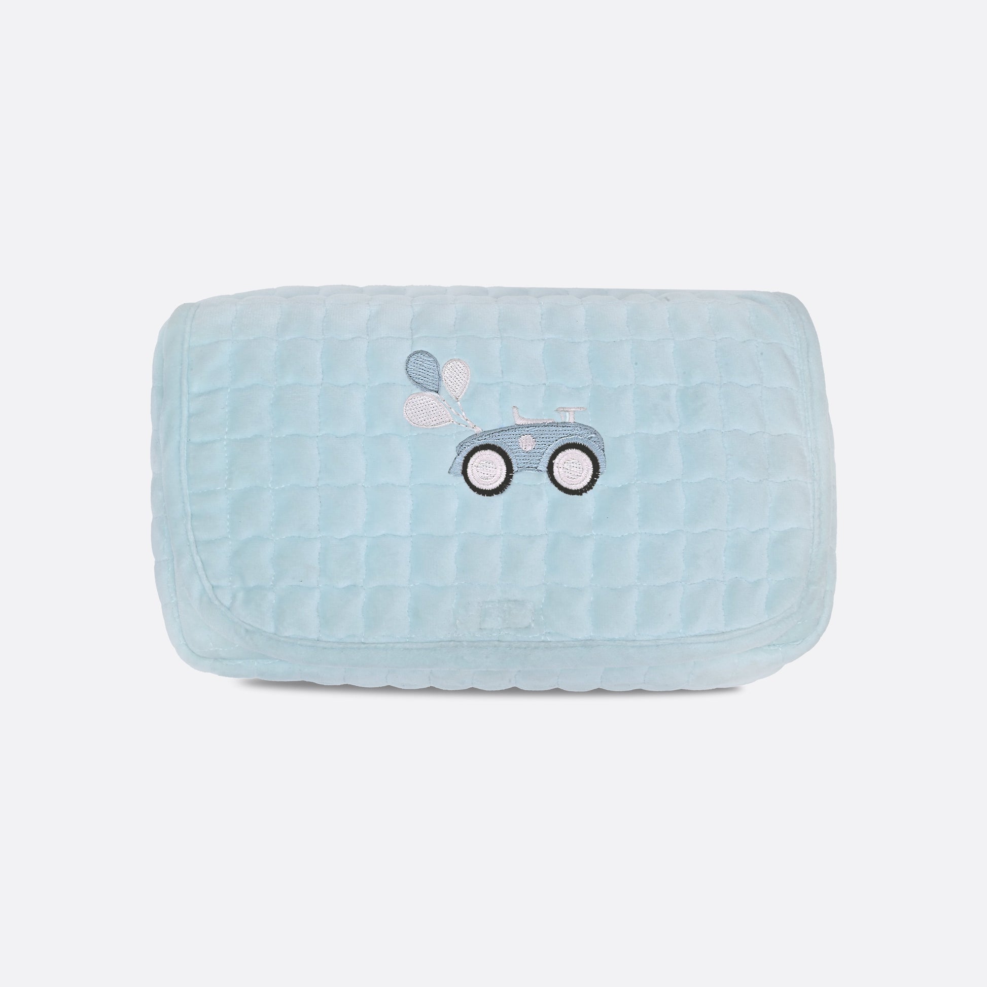 Blue Petite Luxe Baby Wipes Cover
