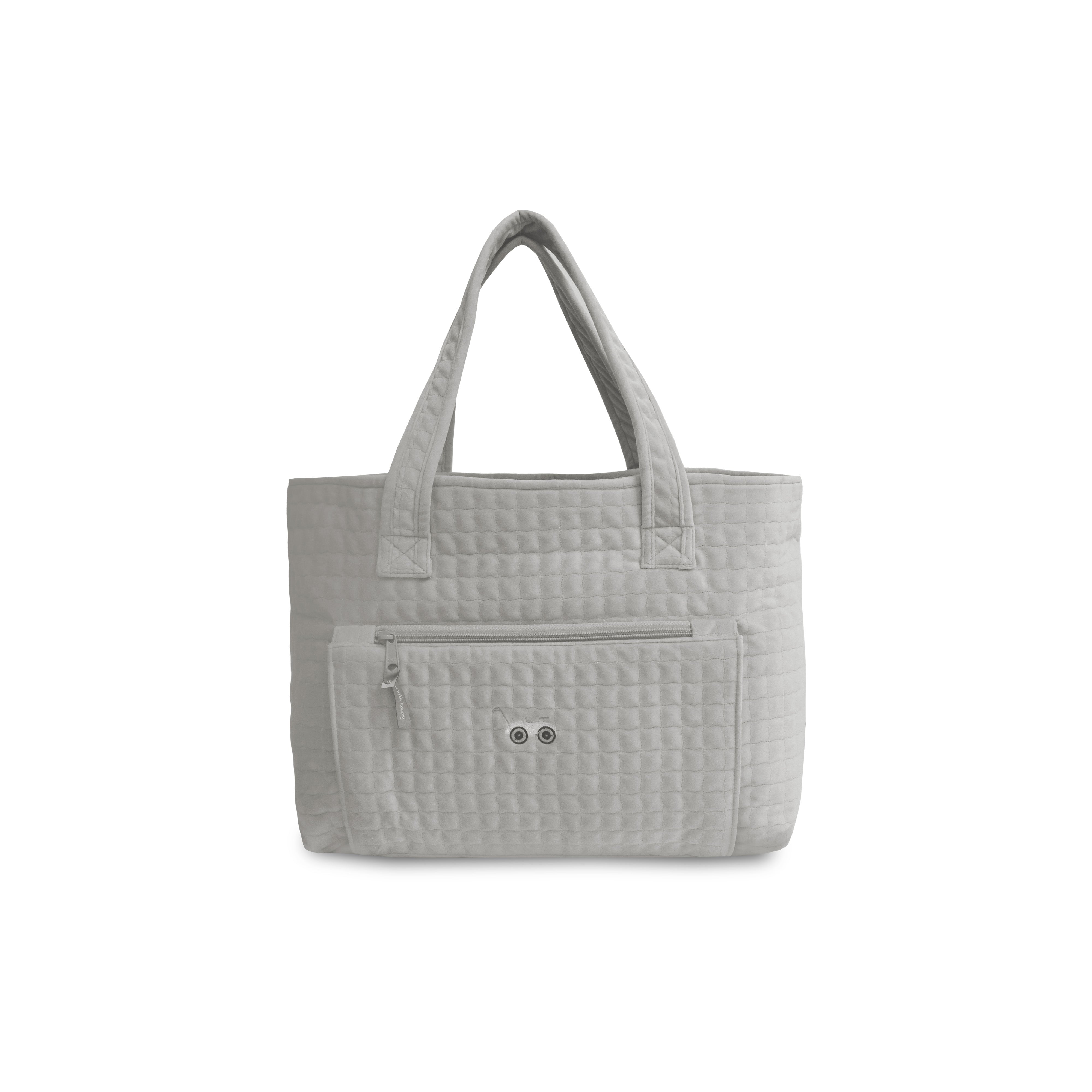 Grey Petite Luxe Diaper Bag