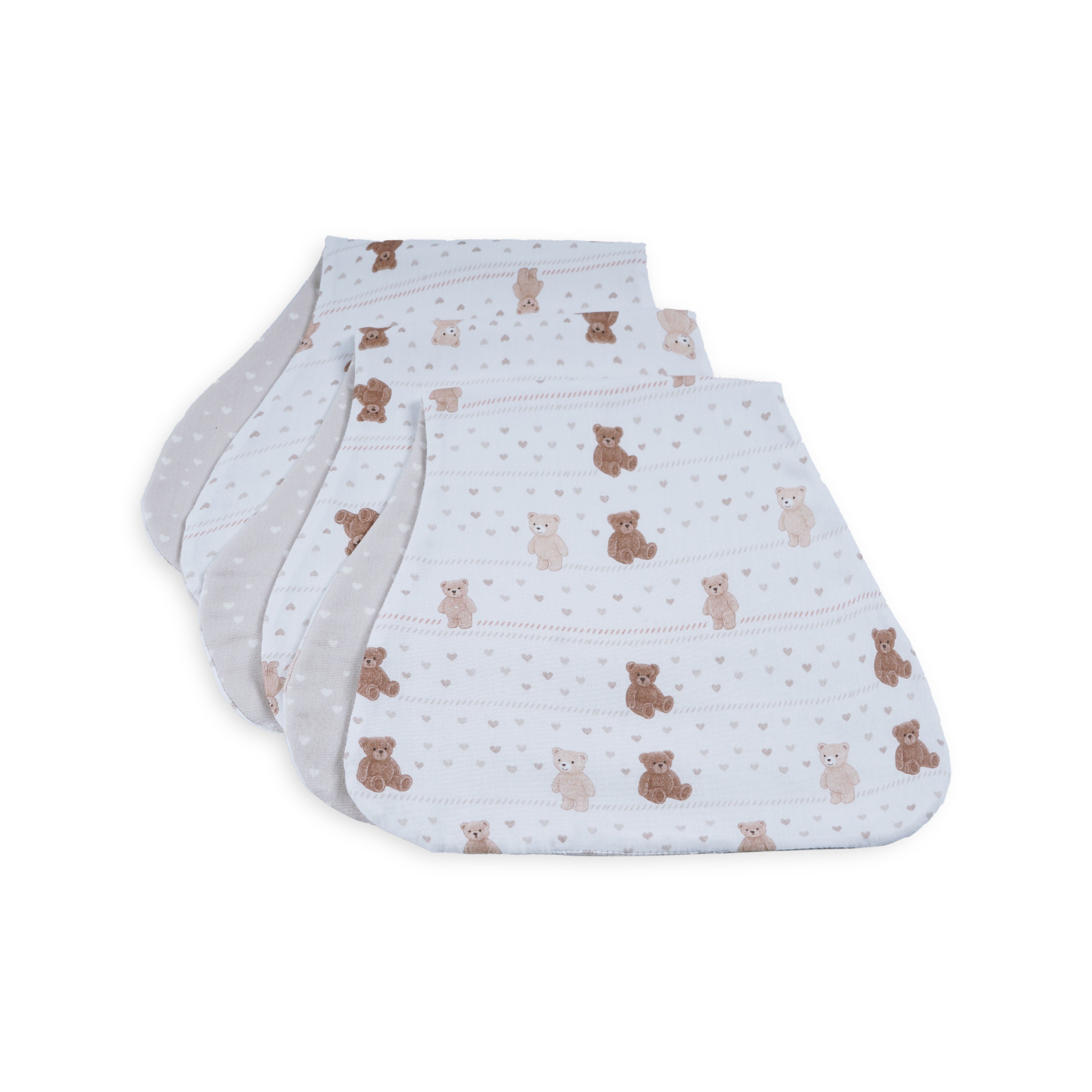 Teddy Tales Burp Cloth , Set of 3