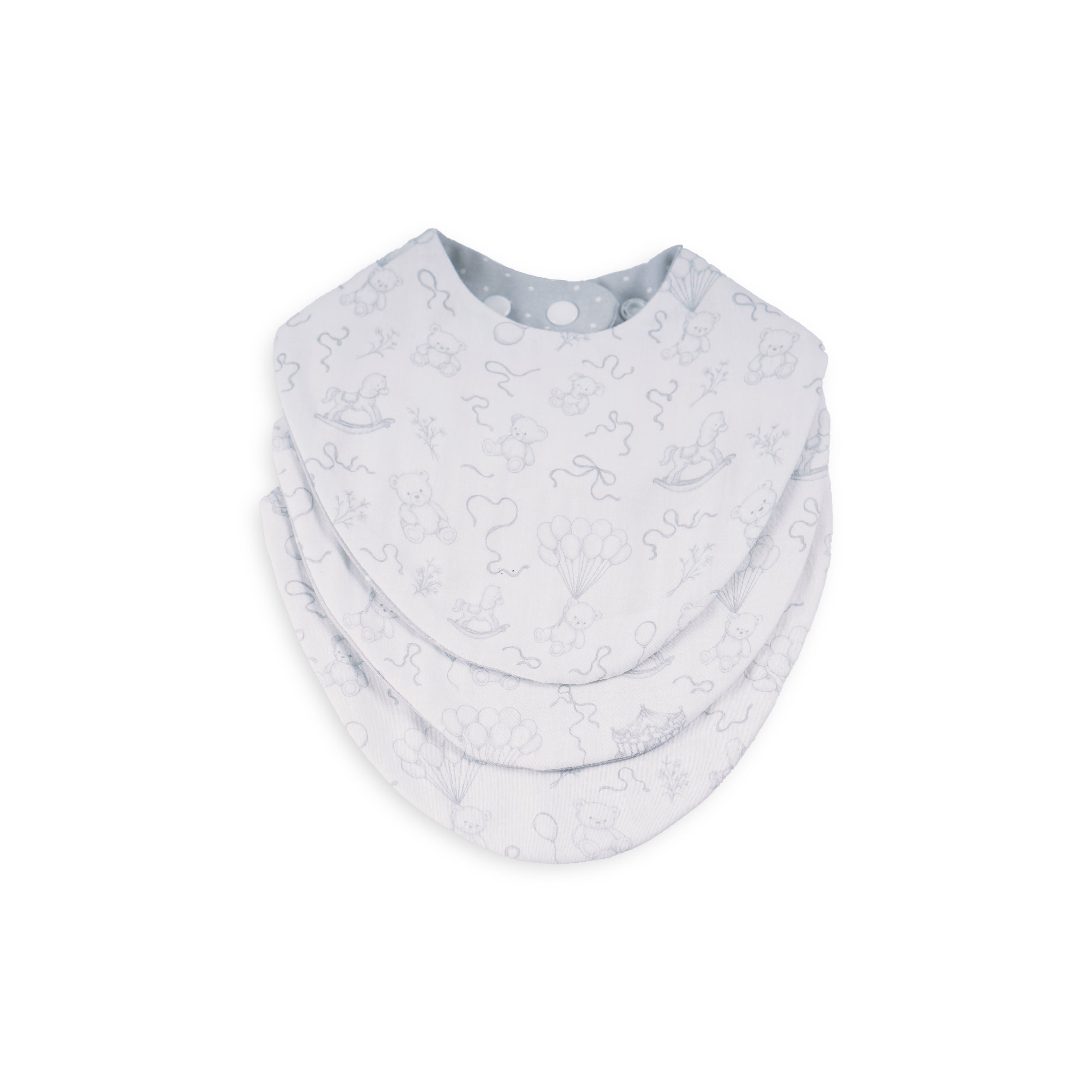 Neutral Heirloom Bib Set of 3
