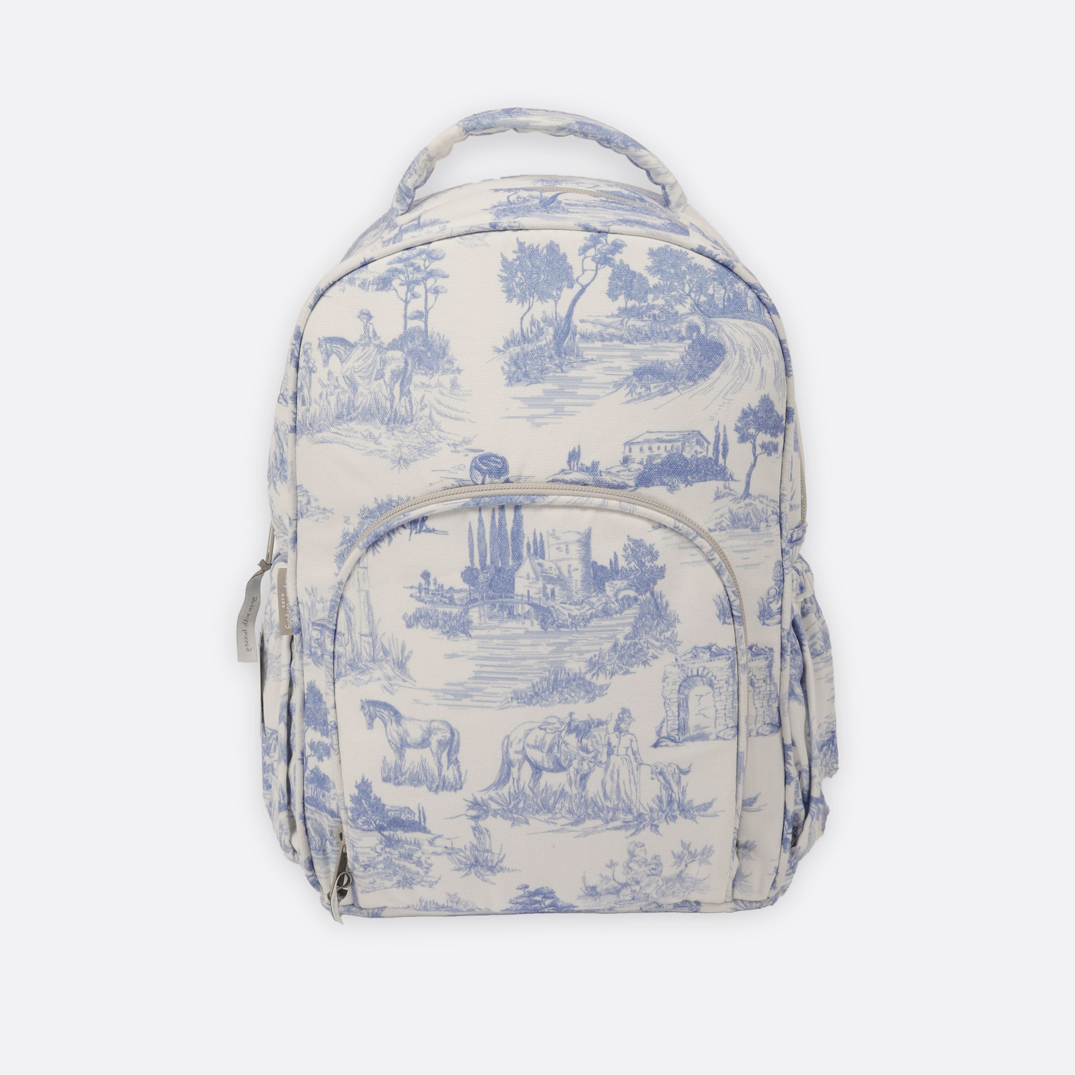 Blue Toile Whimsical Backpack