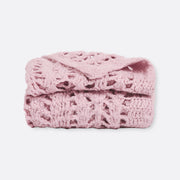 Wool Throw , Pink