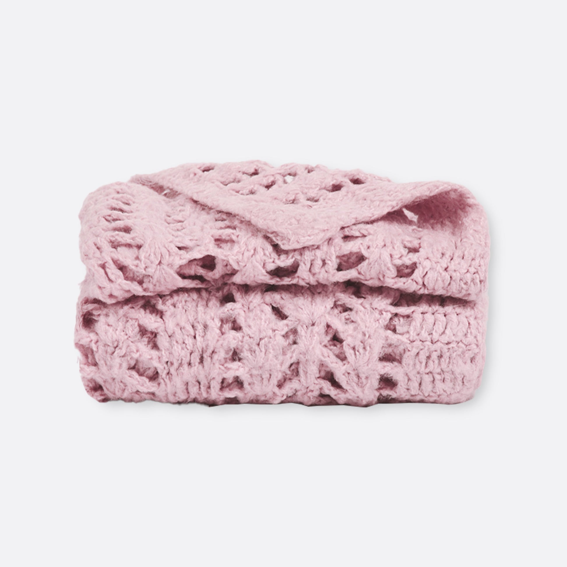Wool Throw , Pink