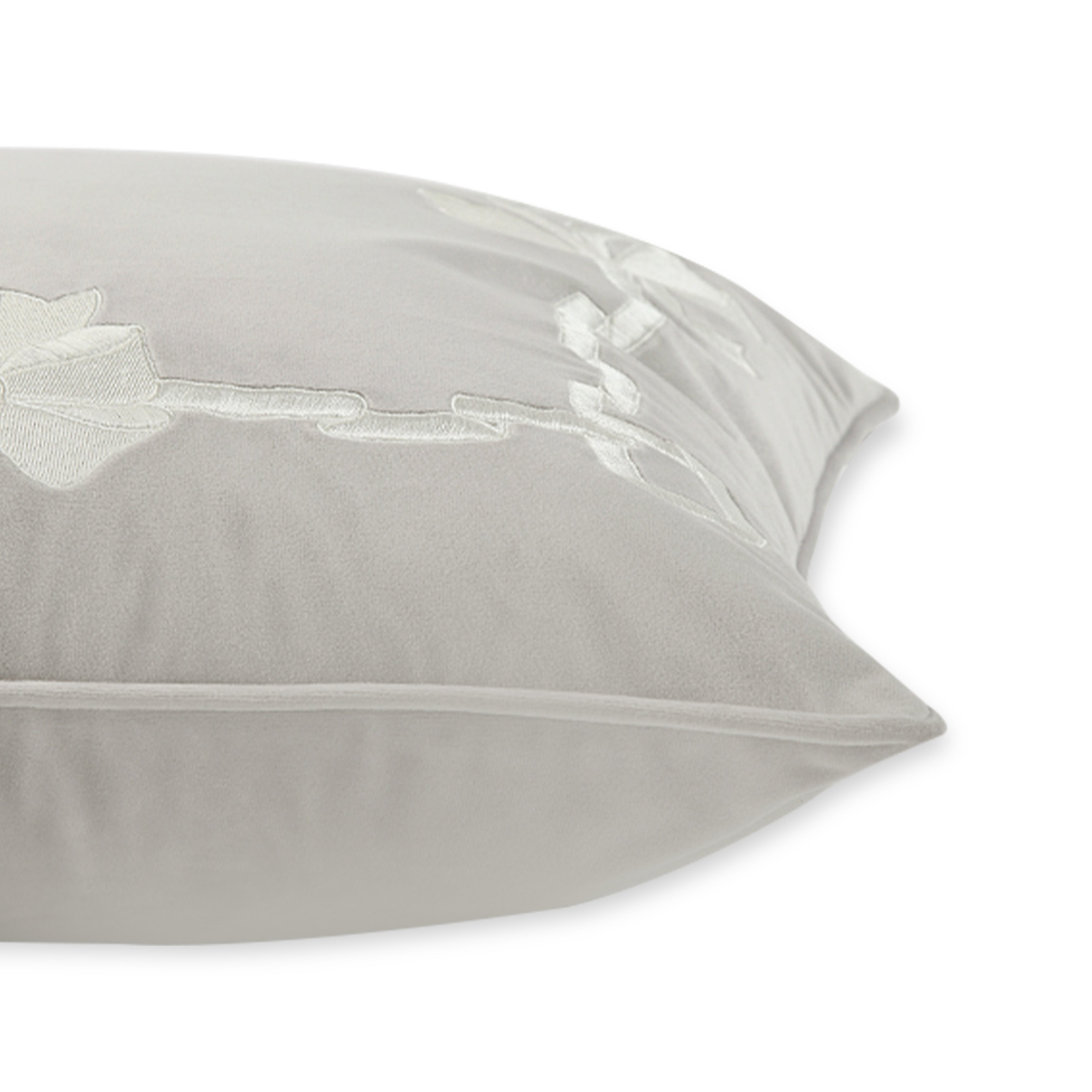 Grey Ribbon Cushion Cover