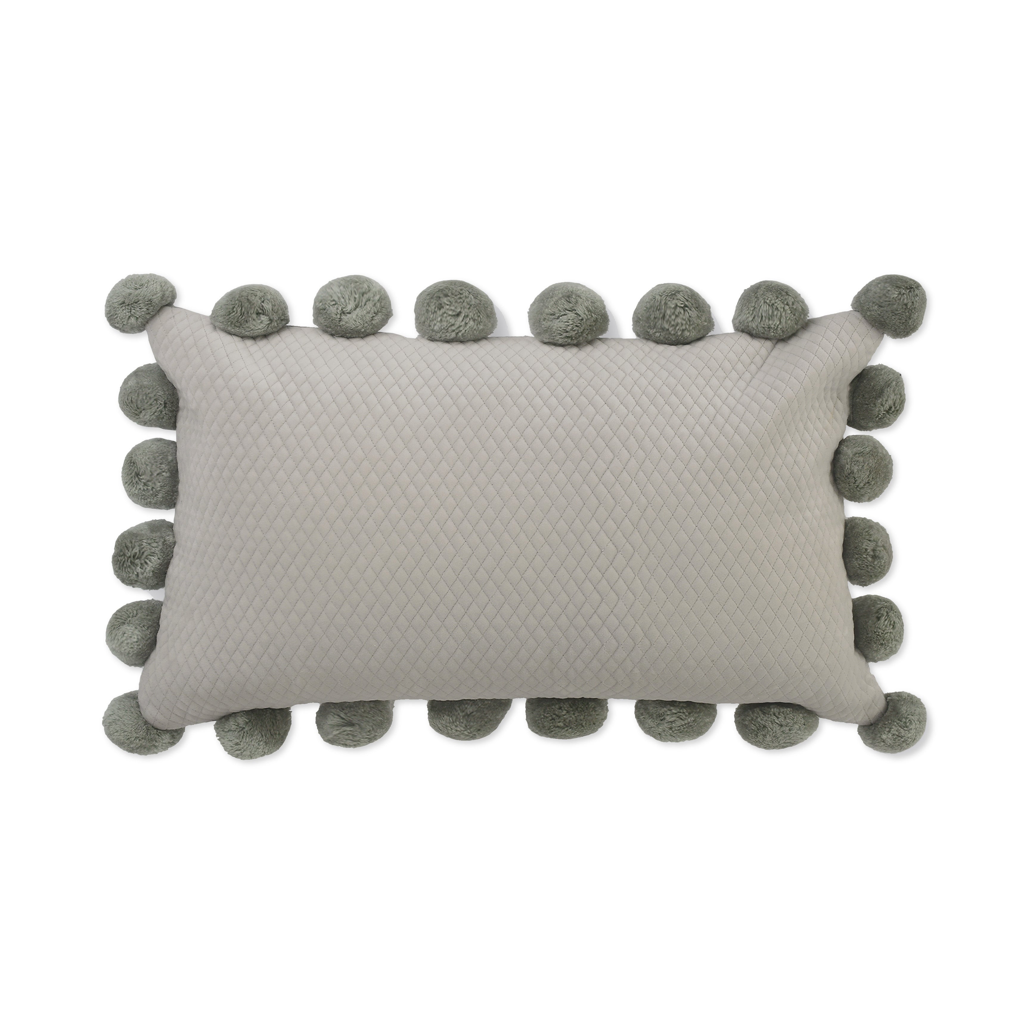 Grey Ashton Whimsical lumbar Cushion Cover