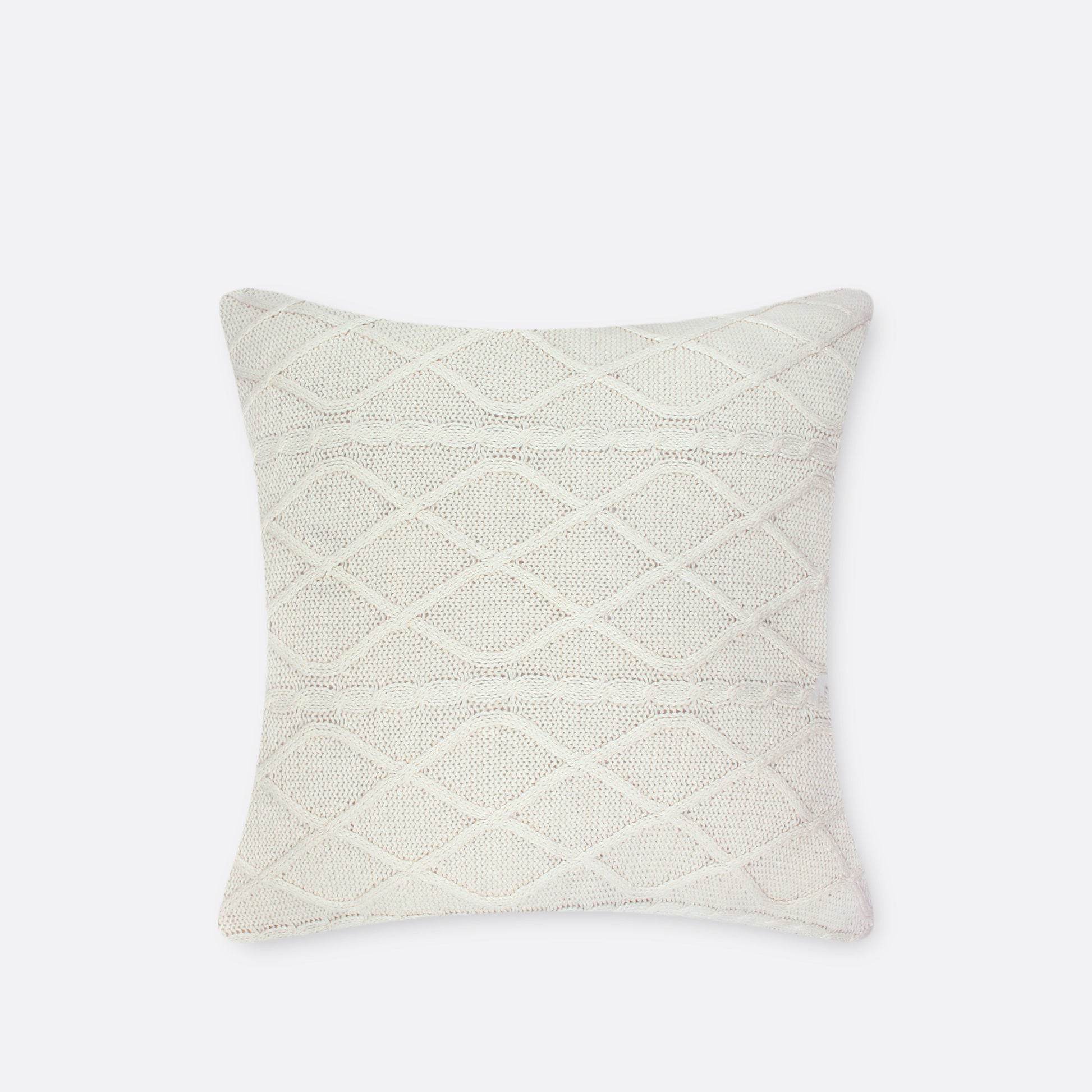Ivory Knit Cushion Cover