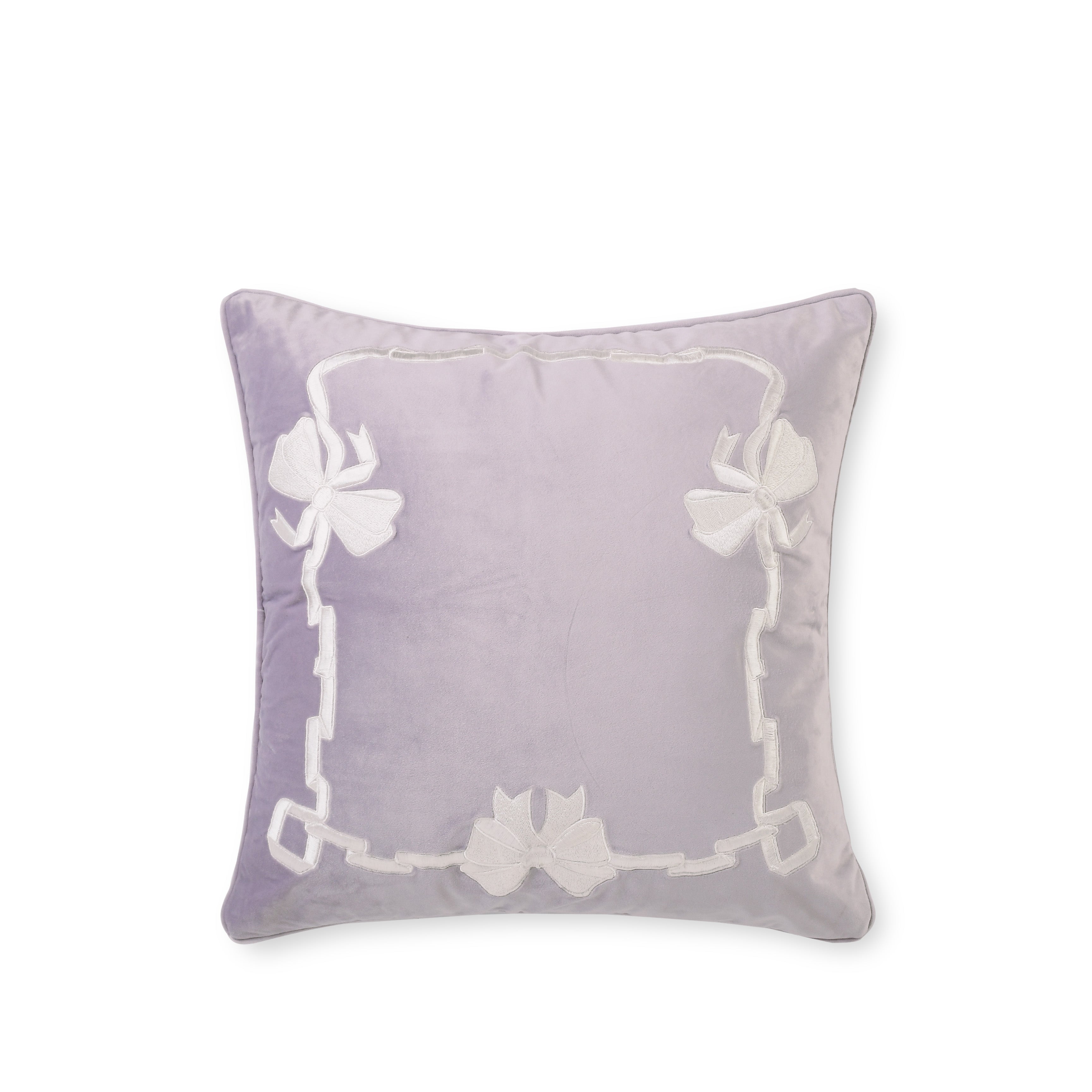 Lavender Ribbon Cushion Cover
